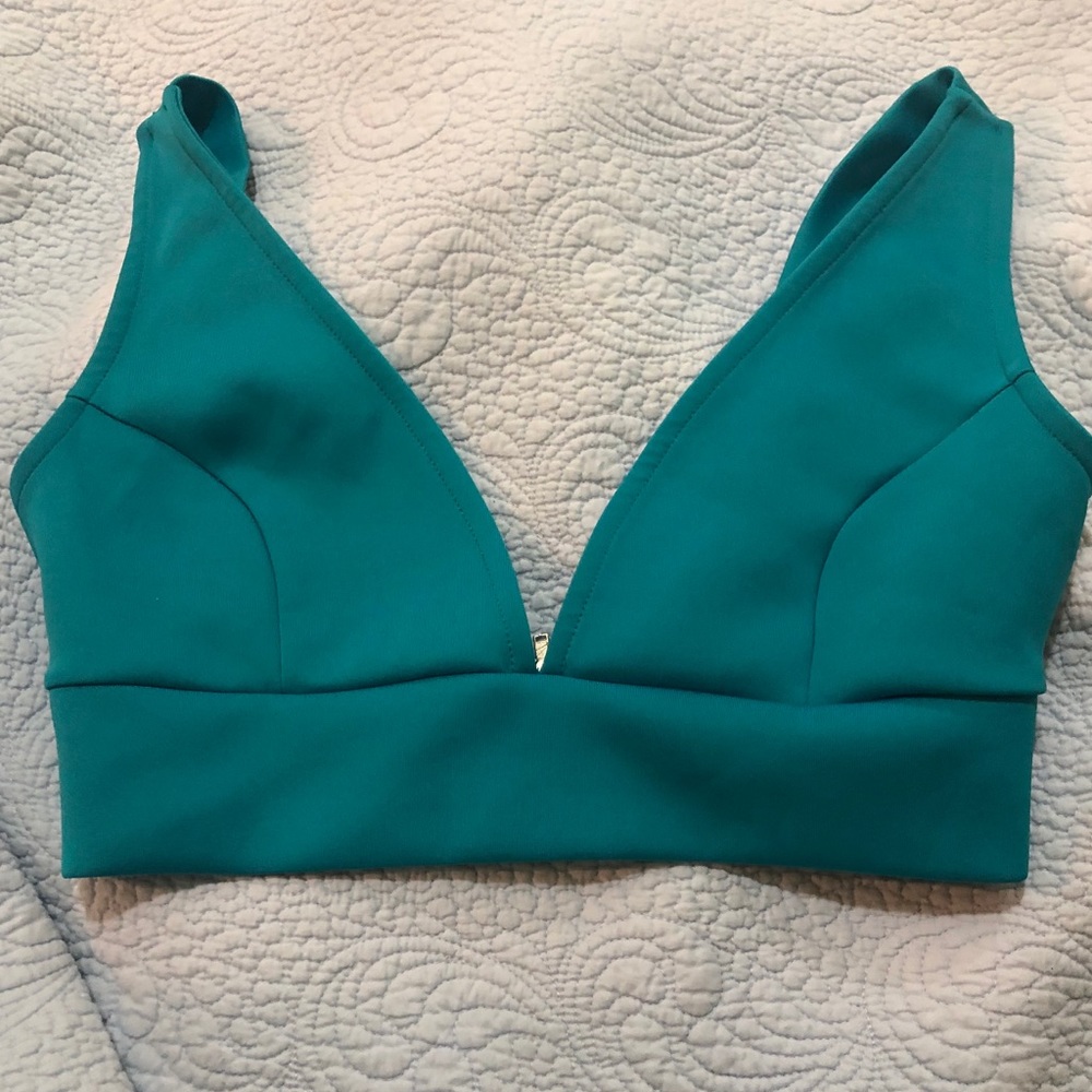 Teal Crop top